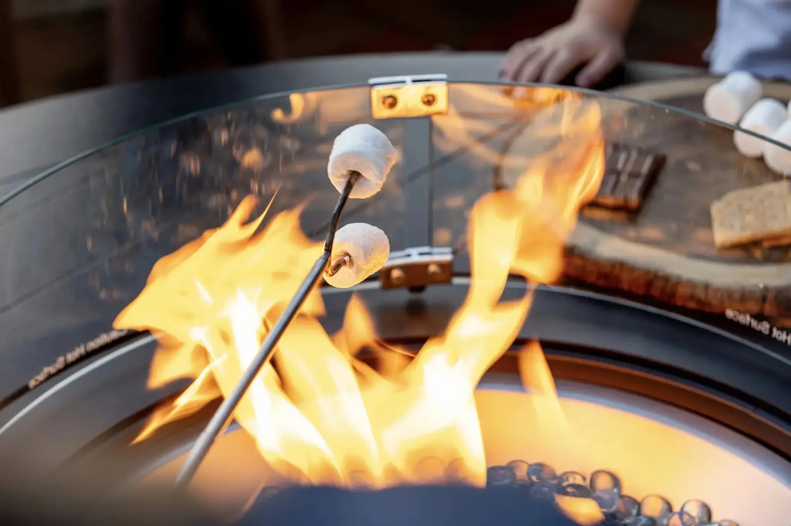 roasting marshmallows for smores