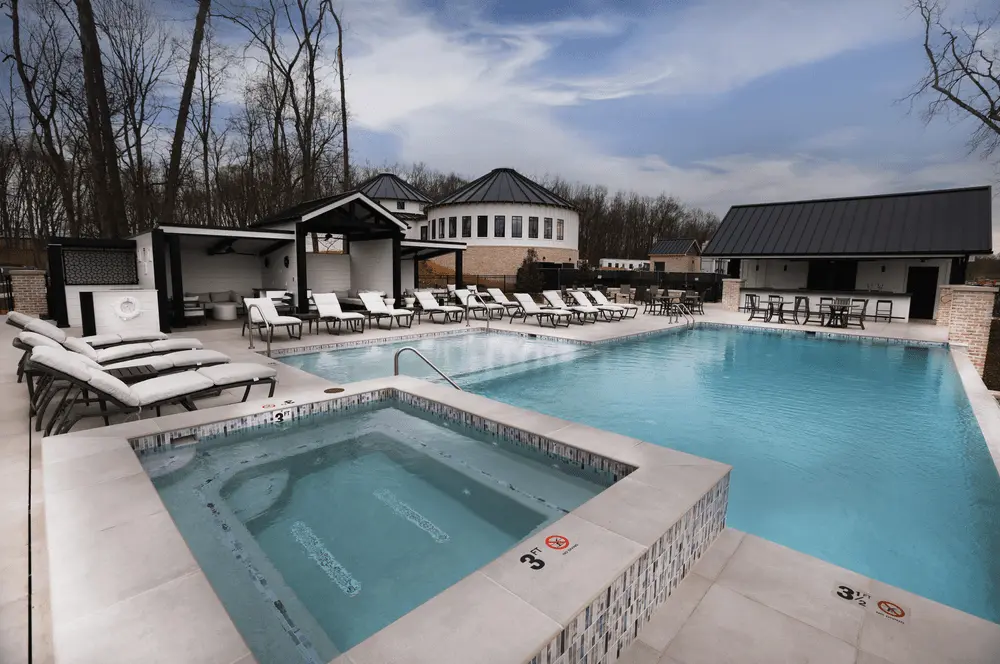 pool and hot tub